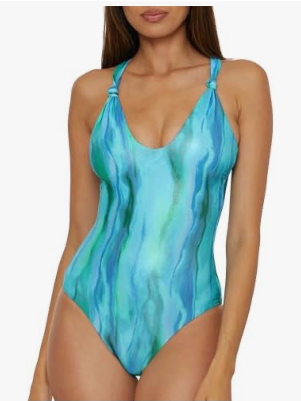 NWT Becca Swimwear One-Piece Swimsuit - Lagoon Fashion - Women Swim Size M